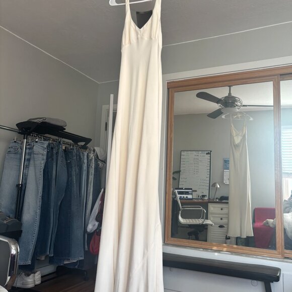 J Crew 100% Silk Halter Gown • 4 - Picture 8 of 10